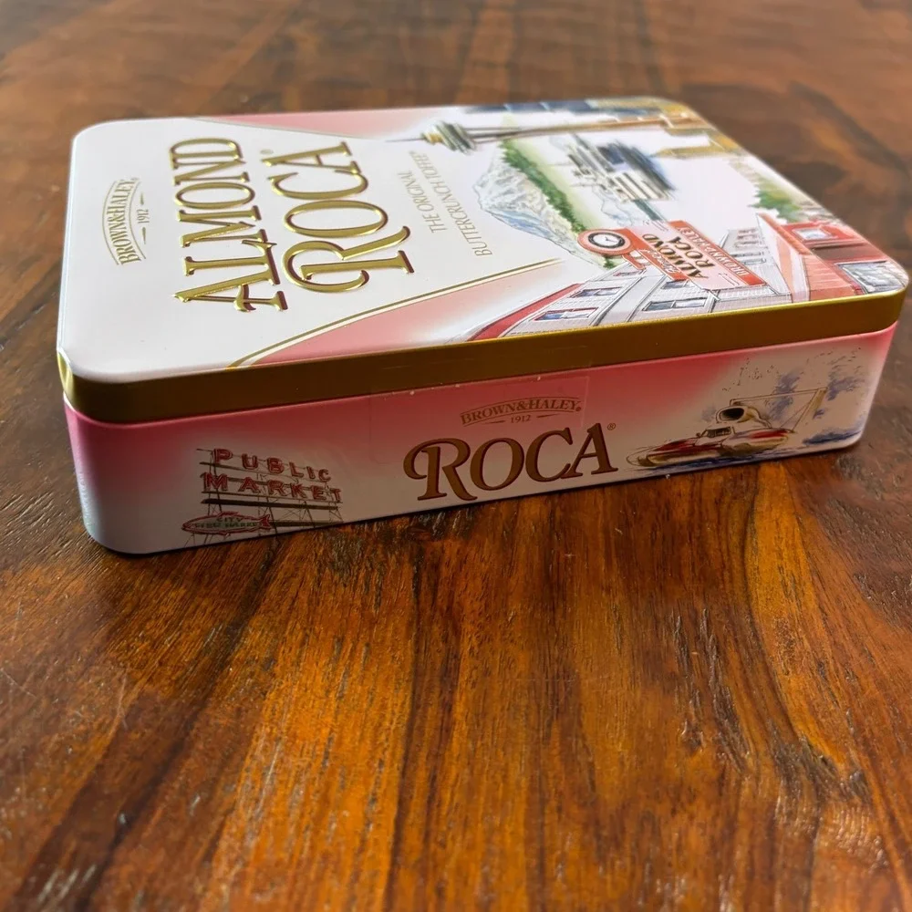 Brown and Haley Almond Roca Seattle Washington Landmark Collector Tin 10oz
